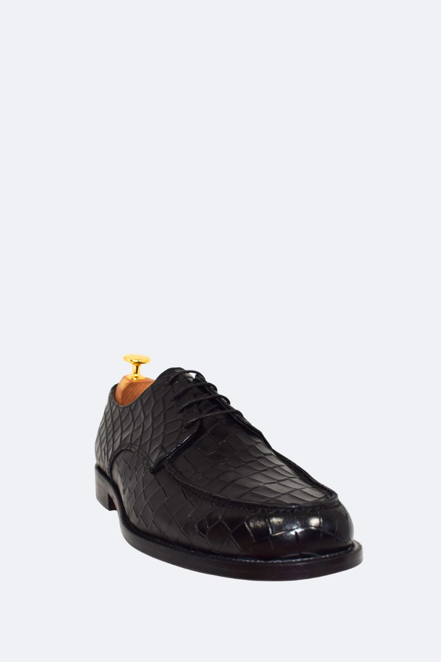 Derby Croco avec Bavette en Accessoire – Image 7