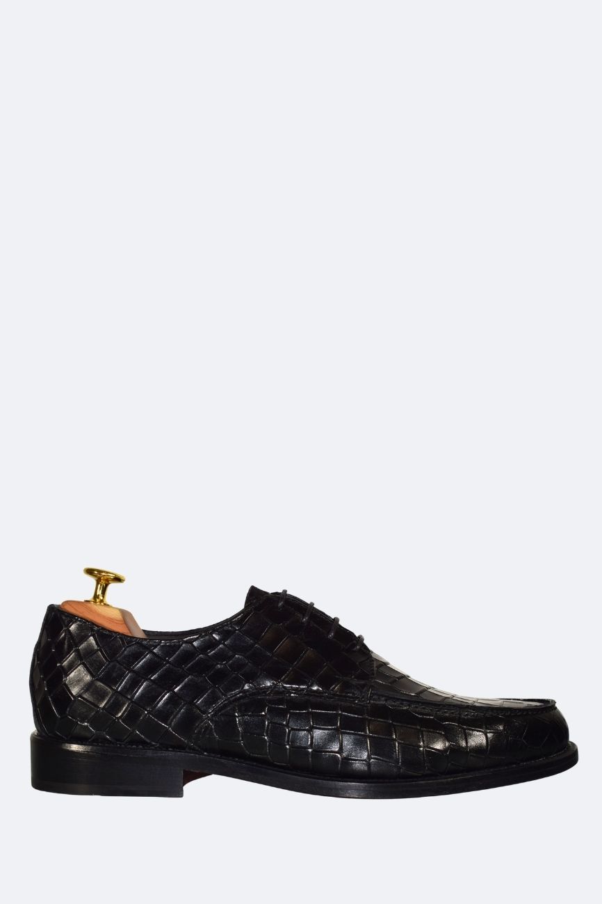 Derby Croco avec Bavette en Accessoire – Image 3