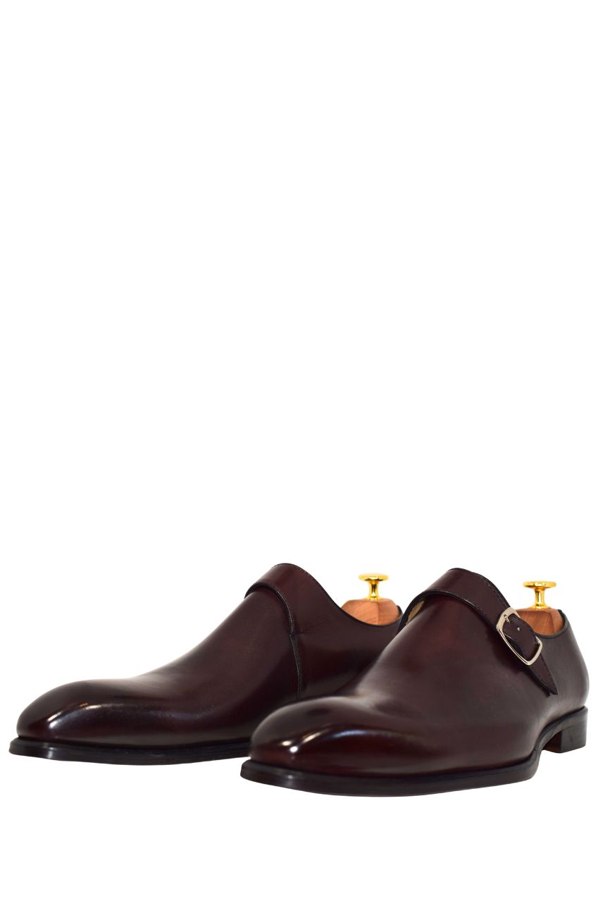 Monk Strap simple boucle - Bordeaux – Image 2